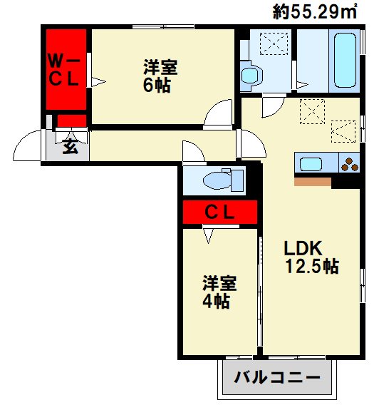 Casa　Felice　C棟  間取り