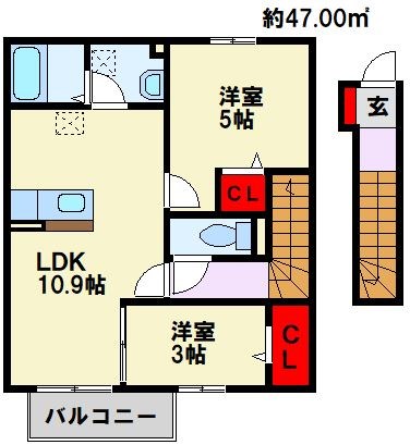 S・ウィットますみ  202号室 間取り