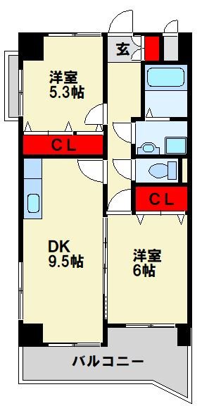 アテッサ南小倉 間取り