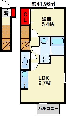トレス日明壱番館 205号室 間取り