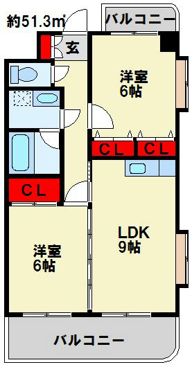 アイレックス 401号室 間取り
