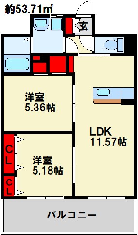 シャーメゾン グランドソレイユ門司 間取り