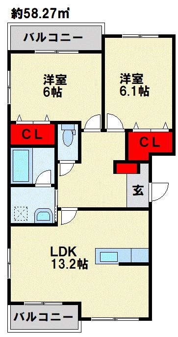 ファインメゾン上の原 間取り