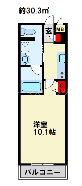 ニシコービルディング門司 607号室 間取り