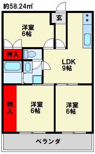 シティフォレスト海老津 間取り図