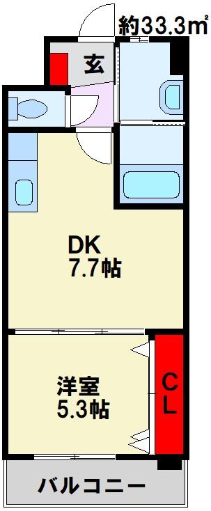 ルミエドール戸畑駅前 間取り