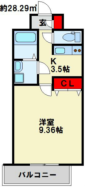 ベルガモット門司駅前 間取り