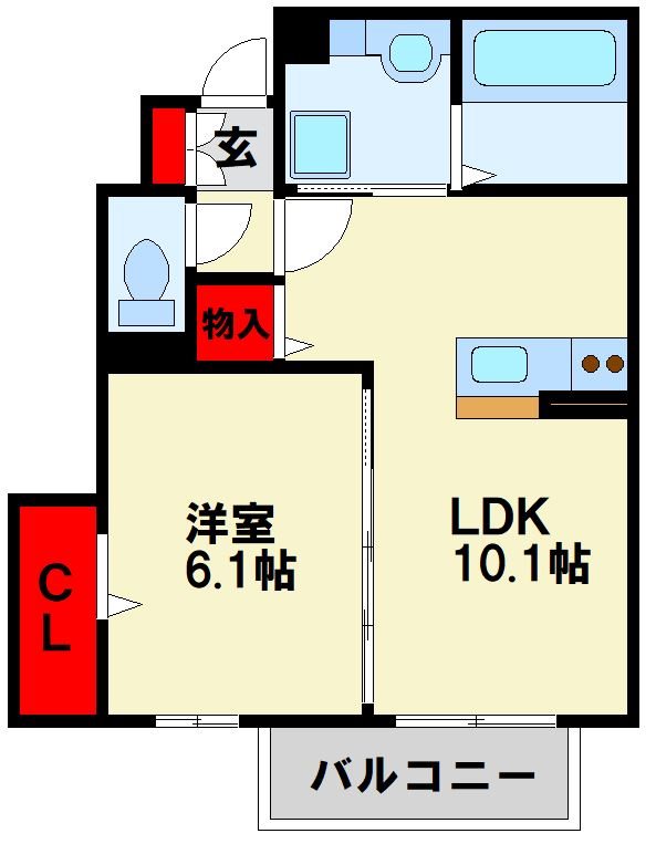 D-roomたかむら A棟  間取り