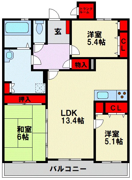 サンパーク相生 間取り図