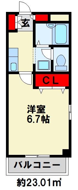 エスポワール青山西 301号室 間取り