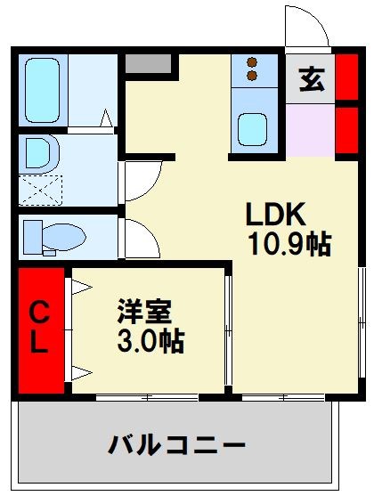 福岡県北九州市八幡西区筒井町 間取り