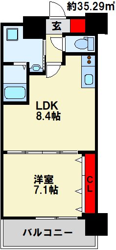 No.65クロッシングタワー 間取り