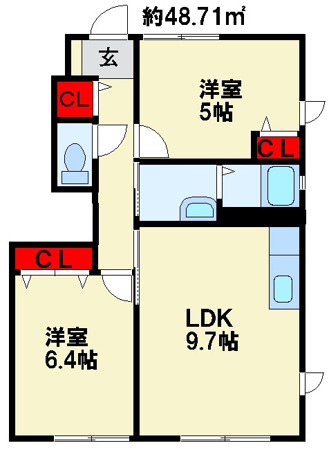 アルブルージュ　Ｂ棟 間取り