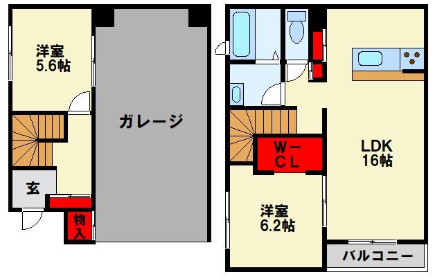 ラグナ・セカGarage 間取り