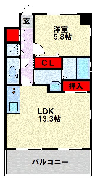 703号室 間取り