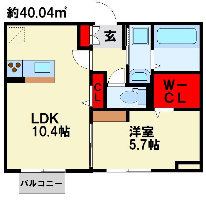 elegant palace横代北 間取り