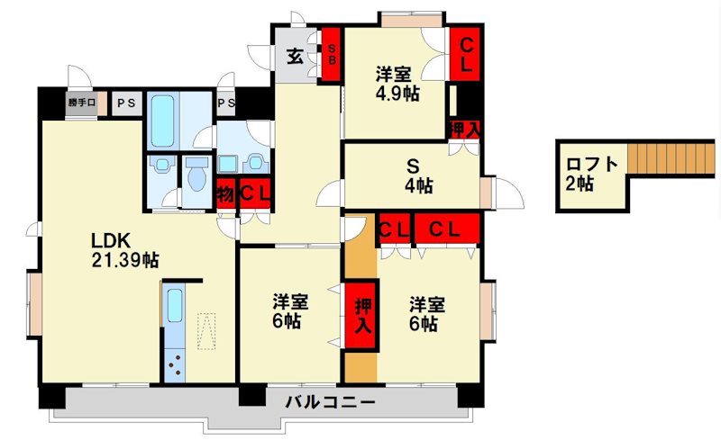 ガーデンハイツ中井 間取り図