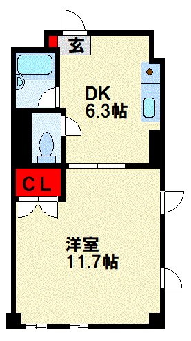 福岡県北九州市八幡西区藤田２丁目 間取り