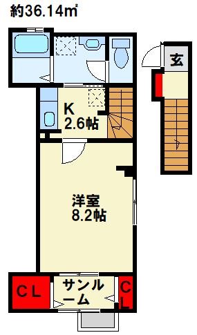 グリーンコート 間取り図