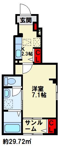 グリーンコート 間取り図