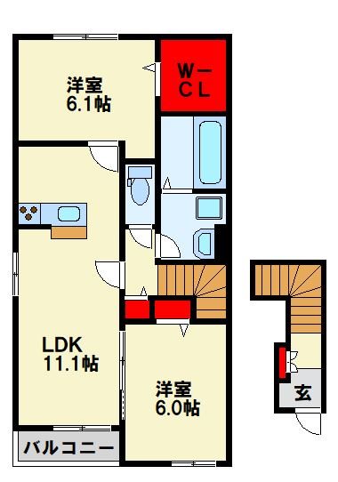 アス・テラスⅢ 間取り