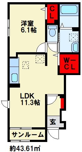 セレーノ洞海Ⅳ 間取り