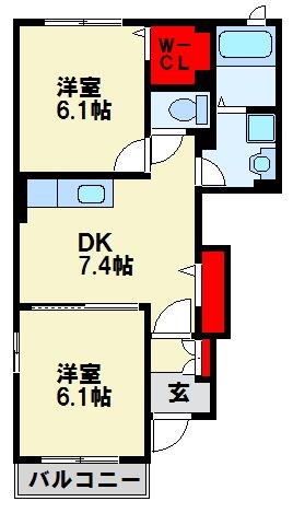 サンハイムⅡ 間取り