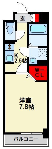 ニューレジデンス穴生 406号室 間取り
