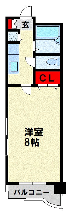 トーカンマンション八千代  107号室 間取り