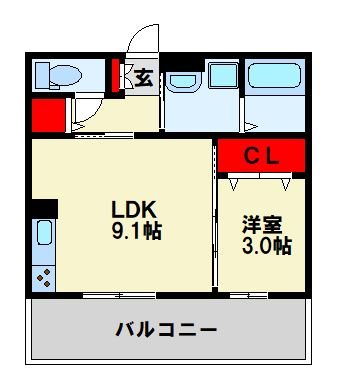 D-room KasumiⅡ  間取り