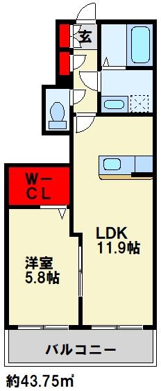シャーメゾン鈴蘭 101号室 間取り