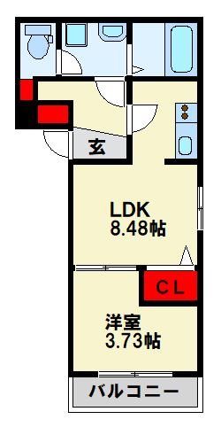ココアス戸畑 間取り図