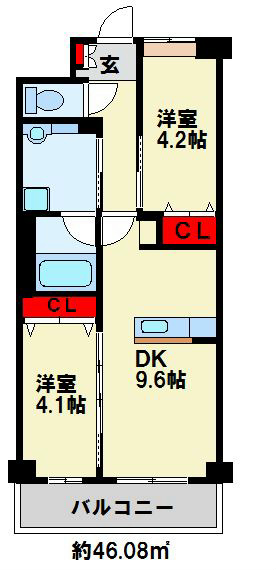 グランビュー黒崎南  間取り図