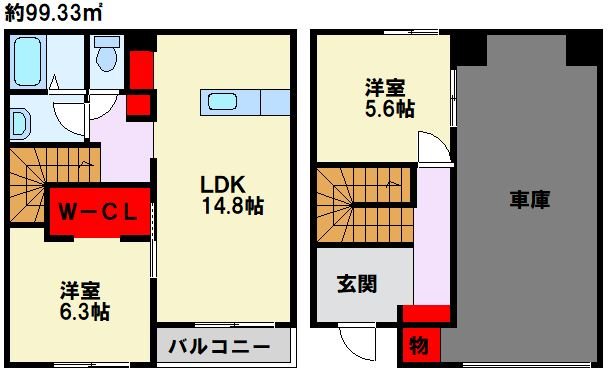 ラグナ・セカGarage02 間取り図