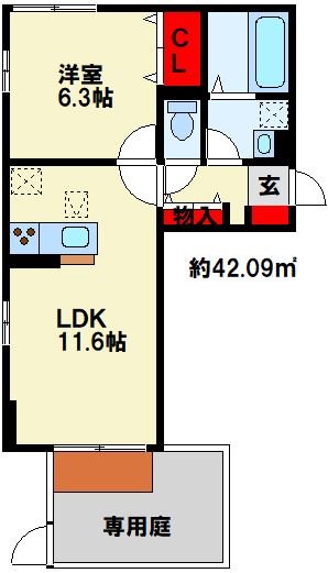 トレス本城東館 間取り