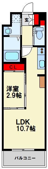 コンダクトレジデンスANO 602号室 間取り