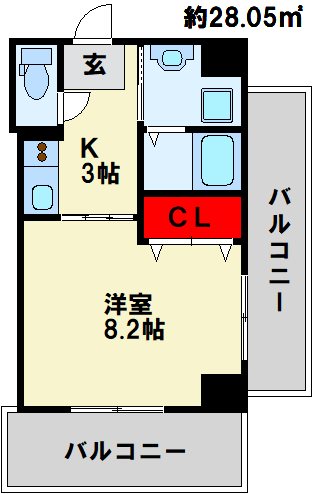 CoCoメゾン 203号室 間取り