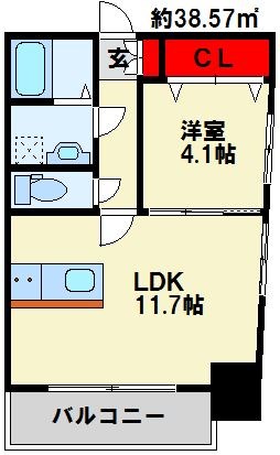 ERIOS COURT中津口 間取り