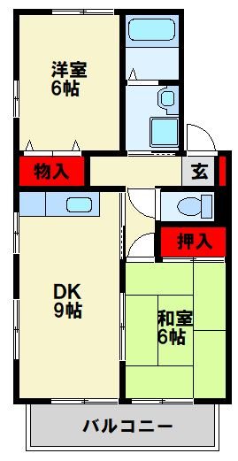 シティベール上上津役 間取り図