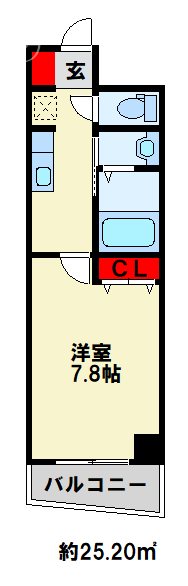 S-FORT小倉 502号室 間取り