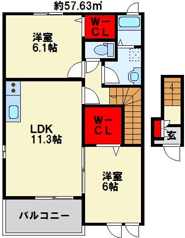 フレシール小倉東Y 間取り