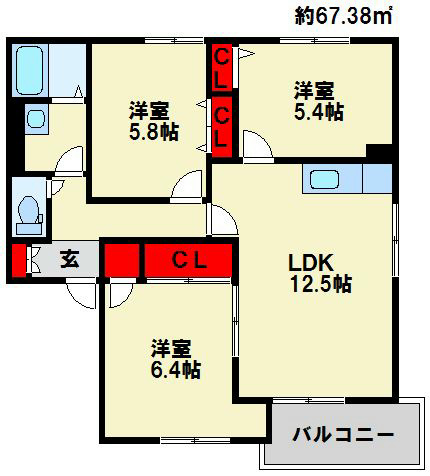 アネシス高尾台　C棟 間取り