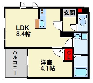 レヴァレント黒崎 間取り図