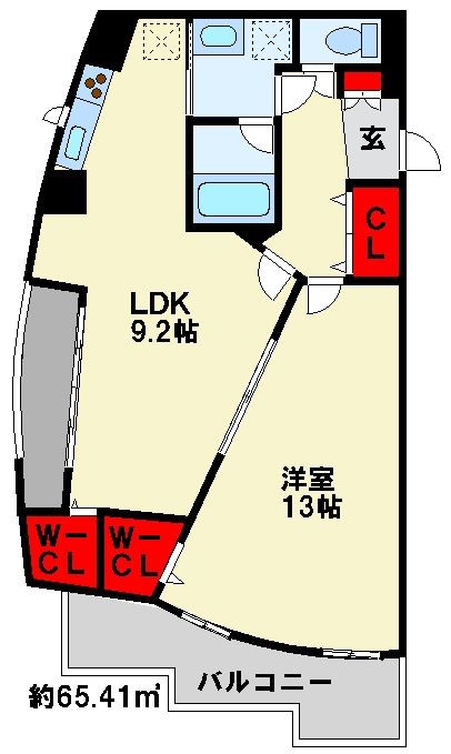 ピュアライフ砂津 501号室 間取り