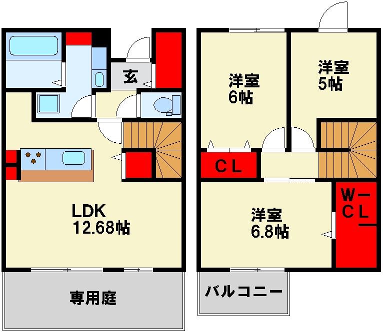 ルナ セジュール A棟 間取り