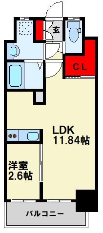 MGA黒崎W 402号室 間取り