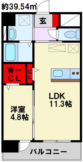アースコートY'sシティ西神原 間取り