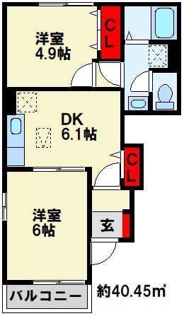 スリーワンスリーヒルズF 間取り