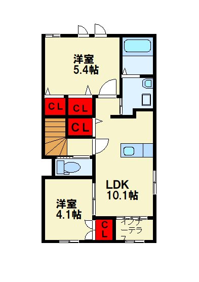ラピュタ宮前   201号室 間取り