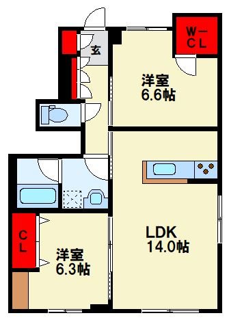 シャーメゾンCoCo 間取り